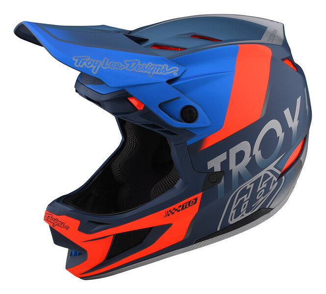 Casco Troy Lee Designs D4 Composite Qualifier Slate / Red